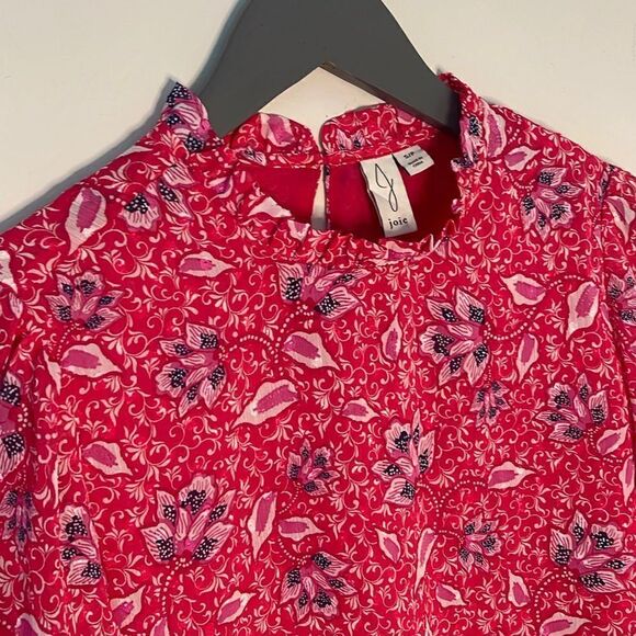 Joie Blouse. Size Small. Pink Floral Mock Neck. - Picture 5 of 7